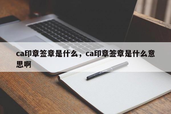 ca印章签章是什么，ca印章签章是什么意思啊