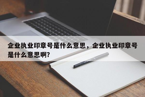 企业执业印章号是什么意思，企业执业印章号是什么意思啊？